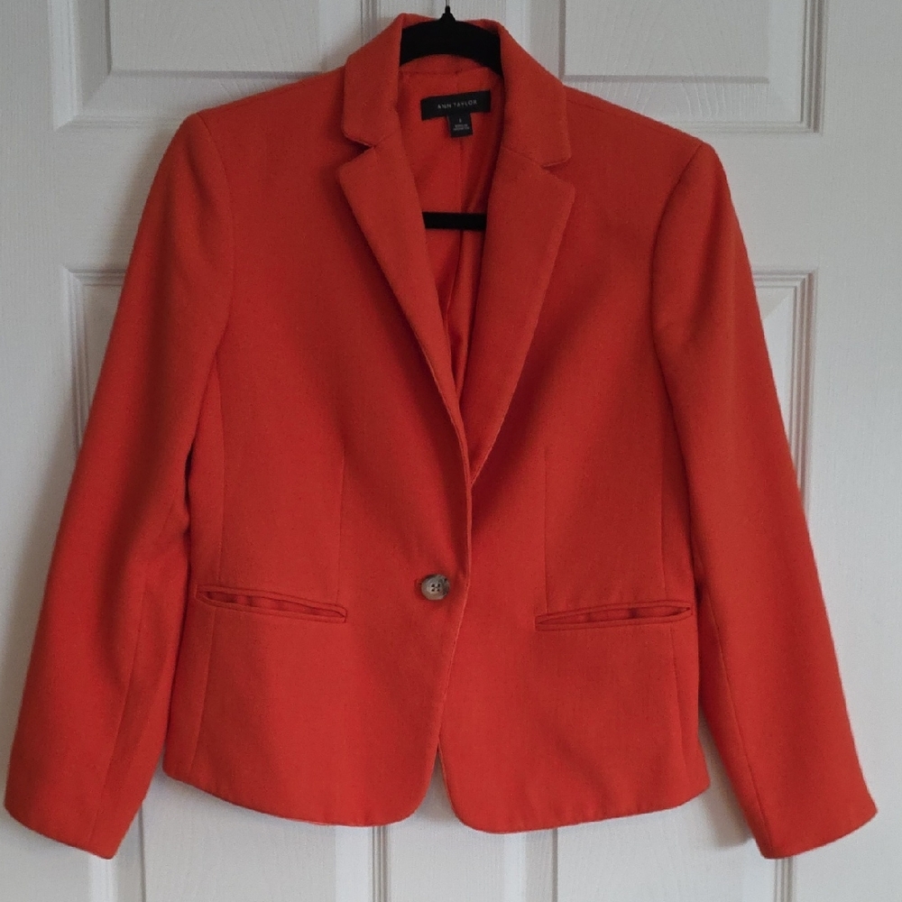 Ann Taylor Women's Bold Orange Blazer